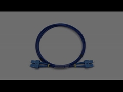 SCからSC デュプレックス シングルモード LSZH 装甲型光ファイバーパッチケーブル 3.0mm ブルージャケット