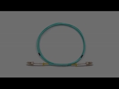 室内 LC/UPC から LC/UPC デュプレックス マルチモード OM3 OFNR 光ファイバーパッチケーブル 2.0mm アクアジャケット