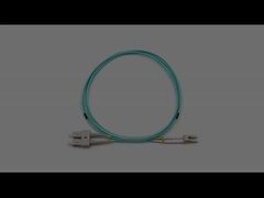 室内 LC から SC デュプレックス マルチモード OM3 OFNR 光ファイバーパッチケーブル 2.0mm アクアジャケット