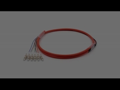 LC/UPC 6コア バンド ファンアウト 光ファイバー 豚尾 マルチモード 62.5/125um オレンジ ジャケット