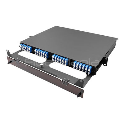 1U 19 Inch 96 Cores MTP-12 Male MPO Patch Panel for High Density Fiber Optic Networks