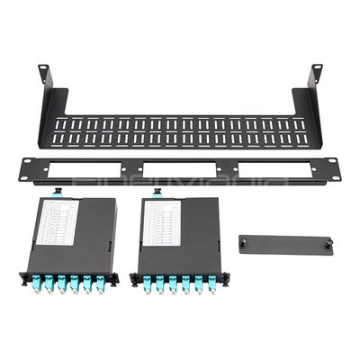 19inch 1U 36 Fibers MPO MTP Fiber Optical Patch Panel with Cassette and MTP-12 Rear Adapter