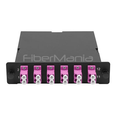 6 LC Duplex 12 Cores MPO/MTP Fiber Optic Cassette for 40/100Gbps Protocols