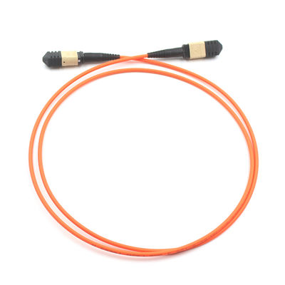 MTP Trunk Cable Assembly MPO Trunk Patch Cord with 0.35dB Max Loss 12/24/48/72 Fibers for 40/100G Ethernet Distance