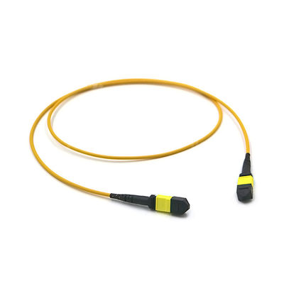 MPO Trunk Cable Female to Female Single Mode (OS2) with 12/24/48/72 Fibers and 0.35dB Max Low Loss